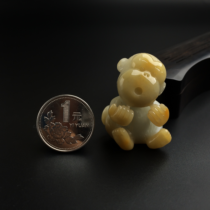 糯种翡翠吊坠-红掌柜