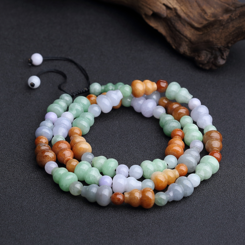 糯种福禄寿翡翠葫芦项链 - 红掌柜