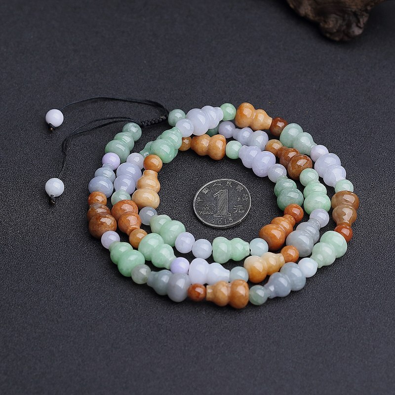 天然福禄寿翡翠葫芦项链 - 红掌柜