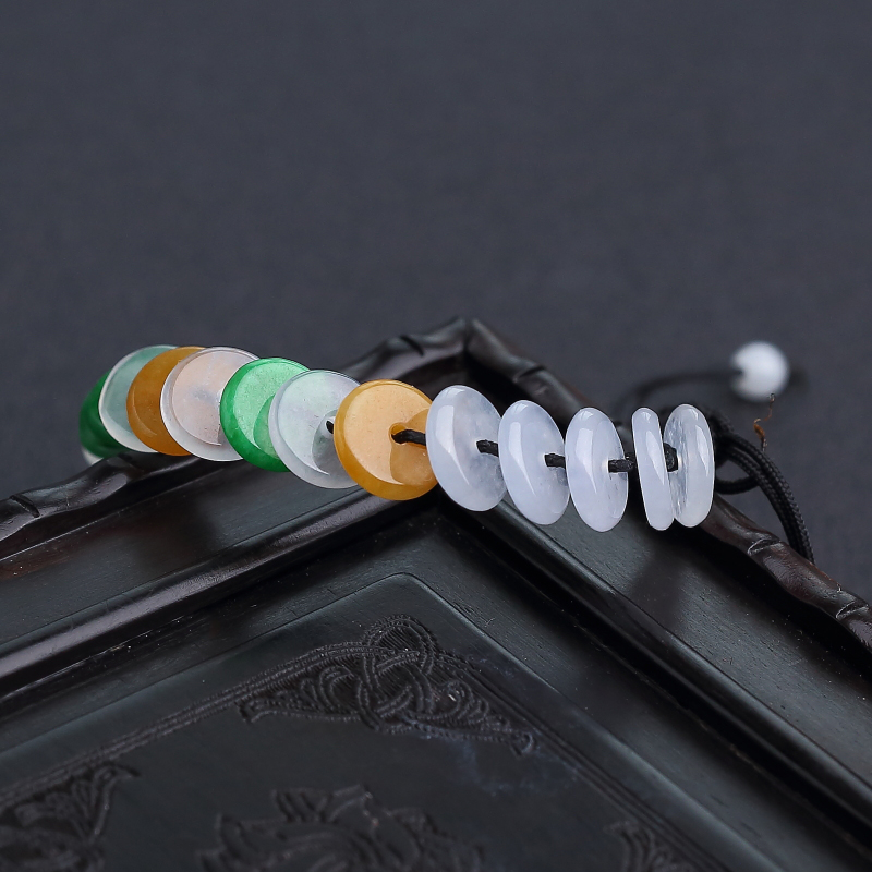 福禄寿翡翠平安扣手串-红掌柜