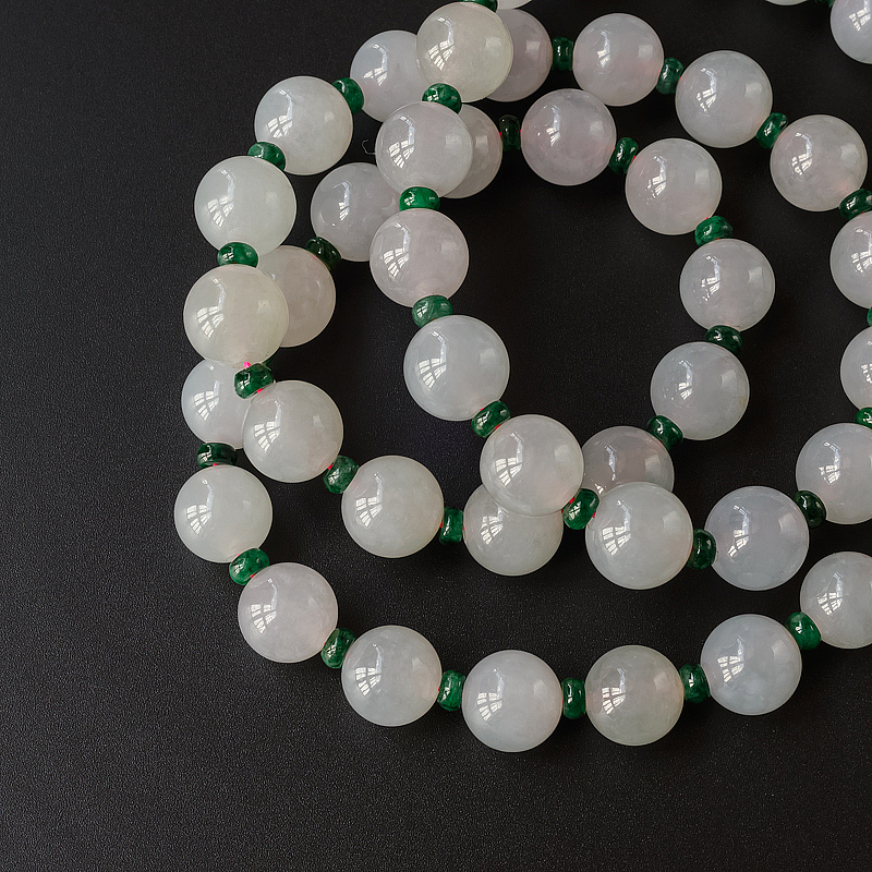 天然翡翠项链-红掌柜