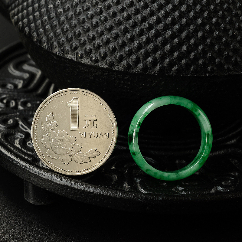 缅甸糯种翡翠指环-红掌柜