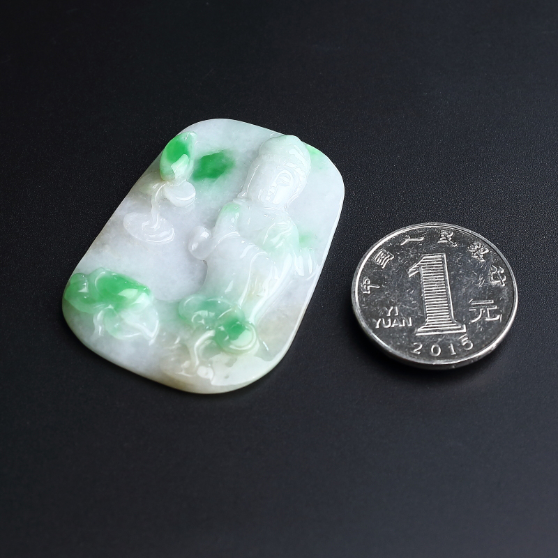 A货翡翠挂件 - 红掌柜