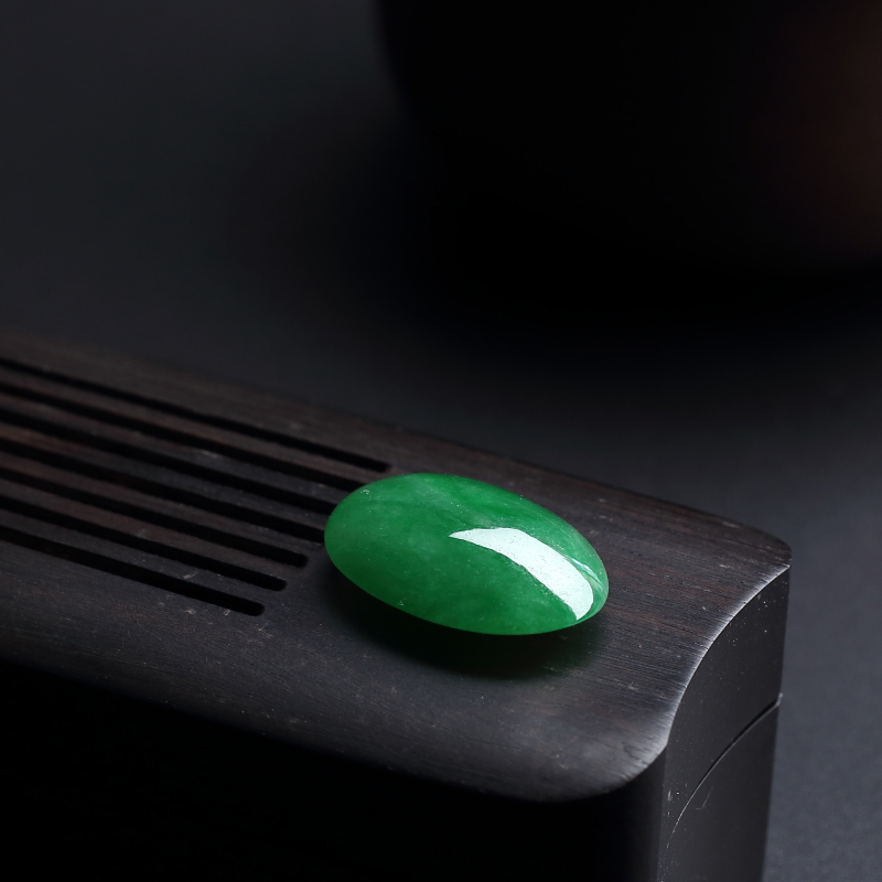 翡翠戒面-红掌柜