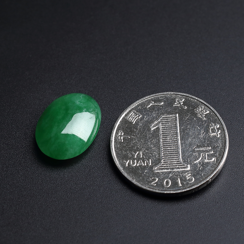 缅甸翡翠戒面-红掌柜