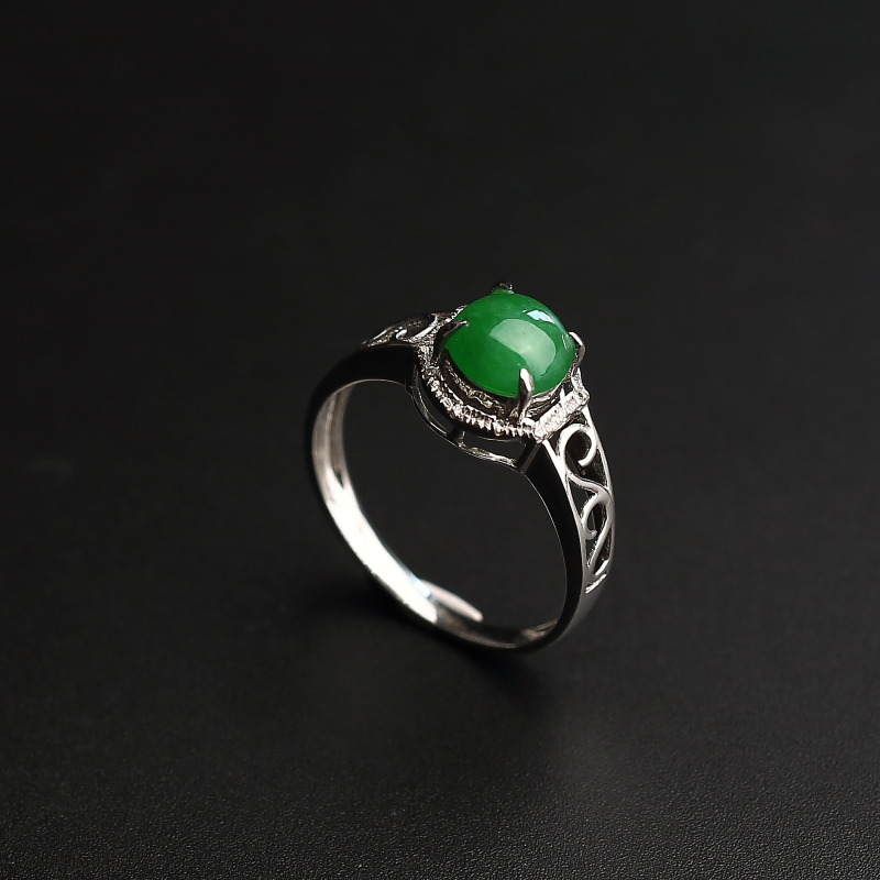 翡翠戒指-红掌柜