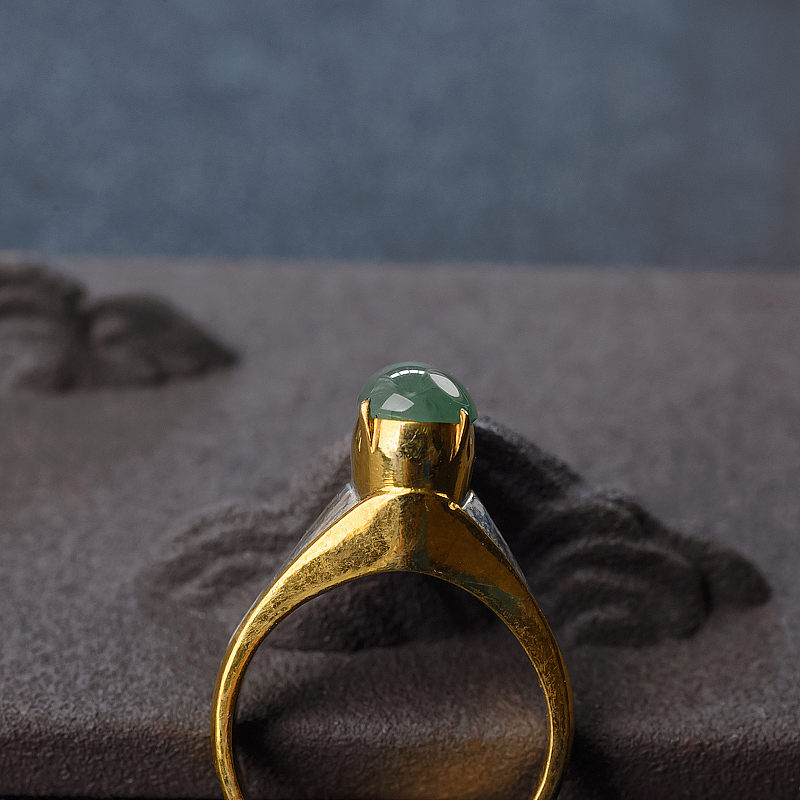 天然翡翠戒面-红掌柜