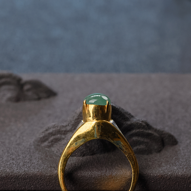 翡翠戒面-红掌柜