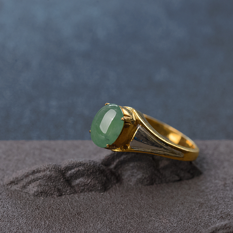 缅甸翡翠戒面-红掌柜