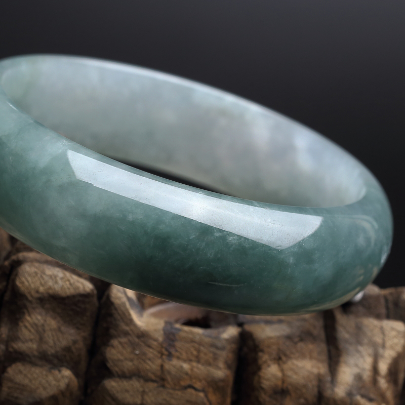 油青翡翠手镯 - 红掌柜