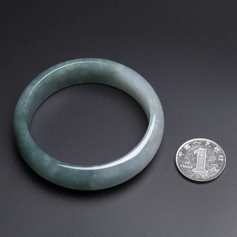 天然油青翡翠手镯 - 红掌柜