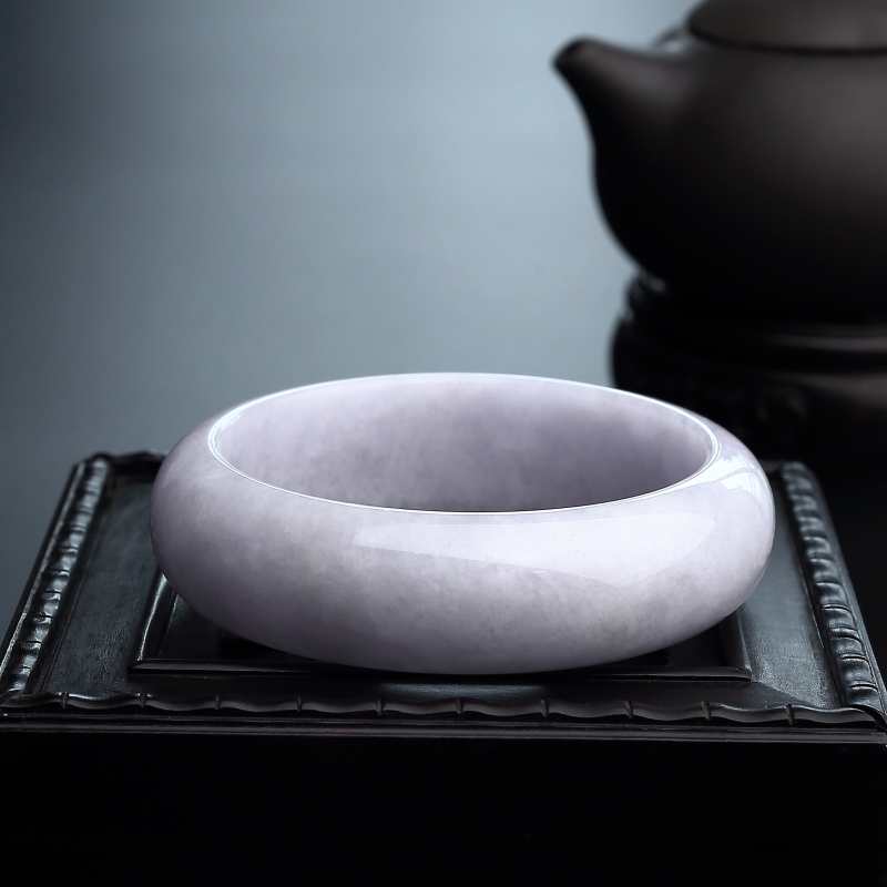 59.5#糯种紫罗兰翡翠手镯-红掌柜