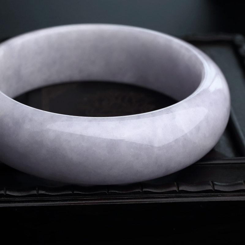 糯种翡翠手镯-红掌柜