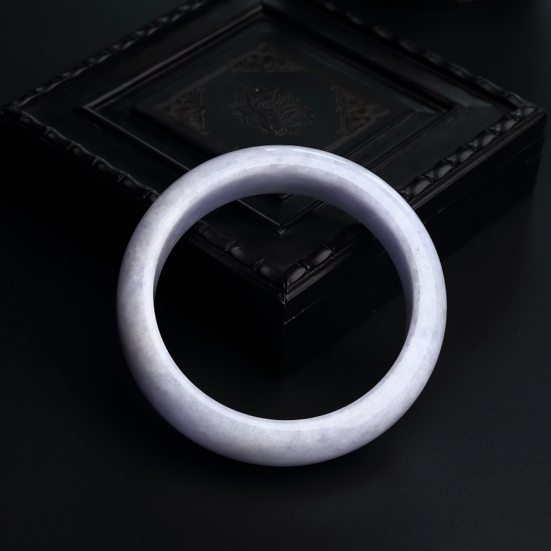 59.5#糯种紫罗兰翡翠手镯-红掌柜