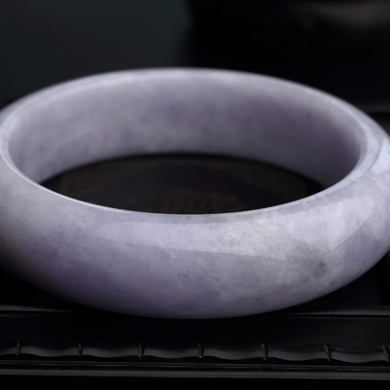 糯种翡翠手镯-红掌柜