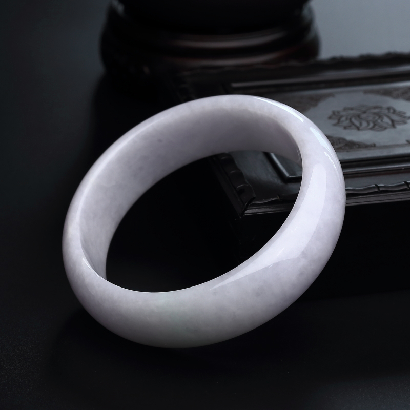 淡紫翡翠手镯-红掌柜