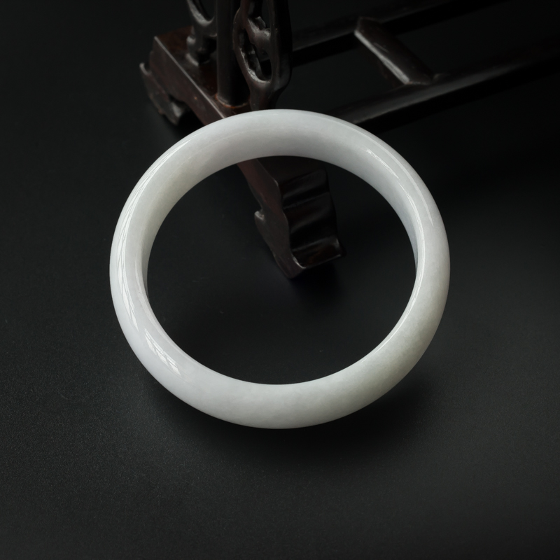 缅甸天然翡翠手镯-红掌柜