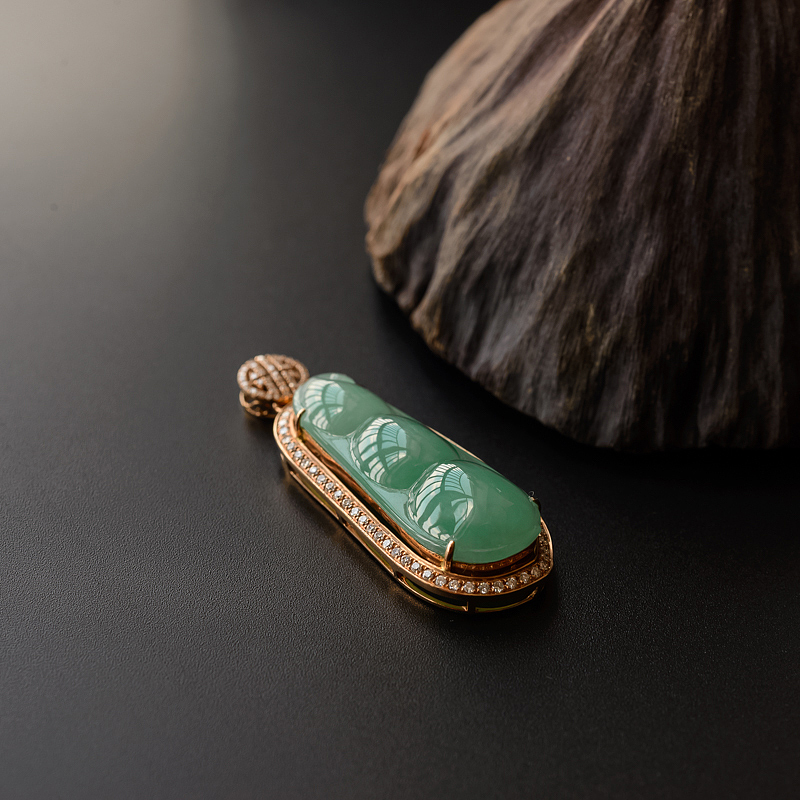 苹果绿福豆吊坠 - 红掌柜