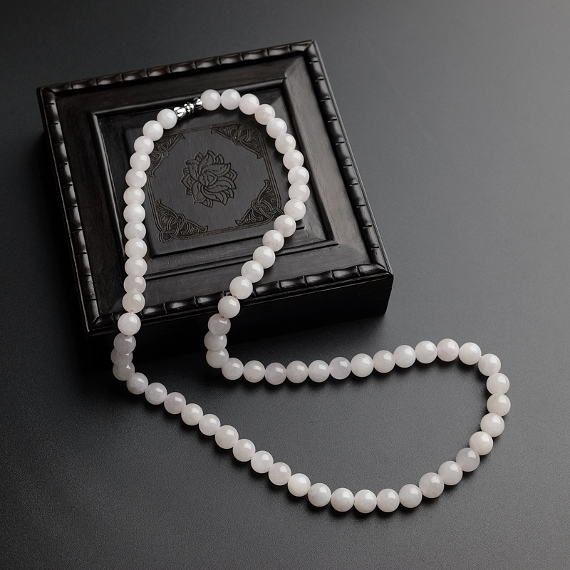 7.5mm糯种翡翠项链-红掌柜