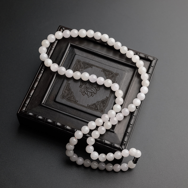 糯种翡翠项链-红掌柜