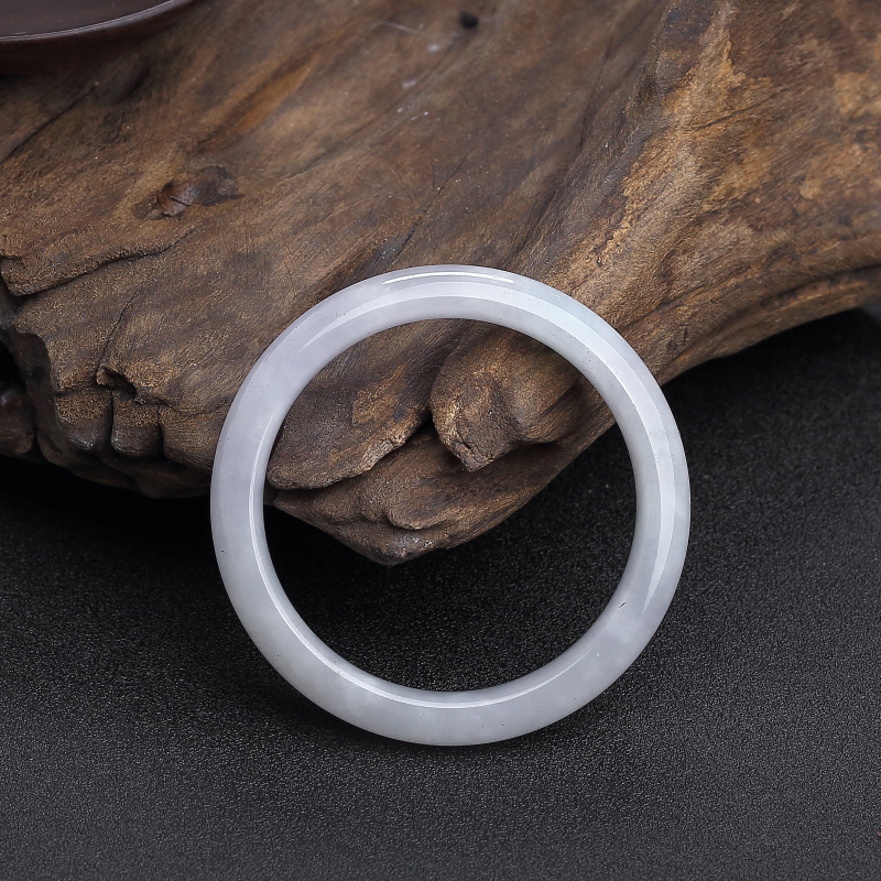 天然50#冰糯种春带彩翡翠手镯 - 红掌柜