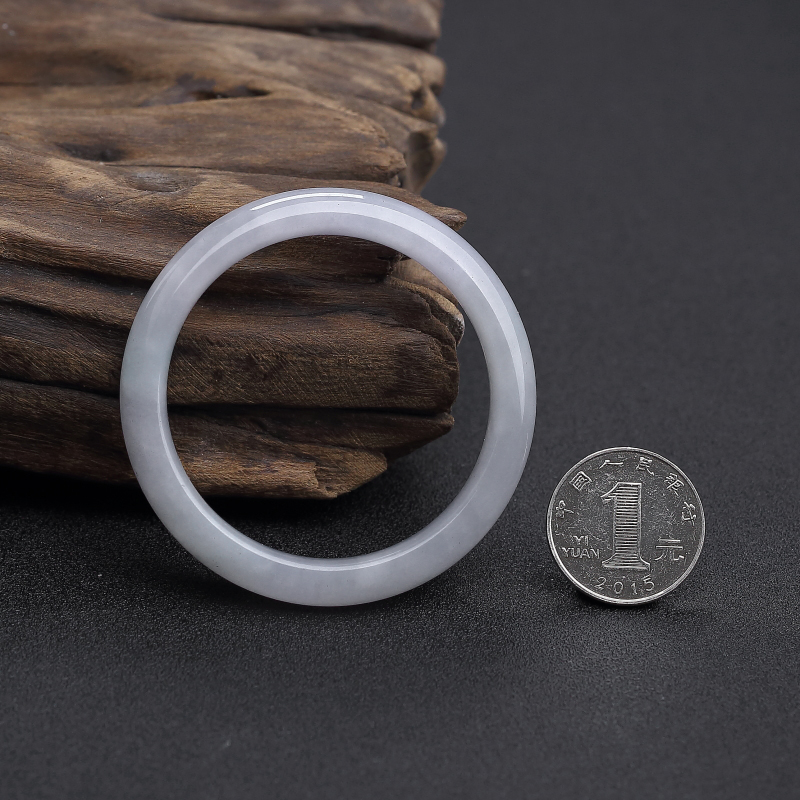 天然冰糯种春带彩翡翠手镯 - 红掌柜