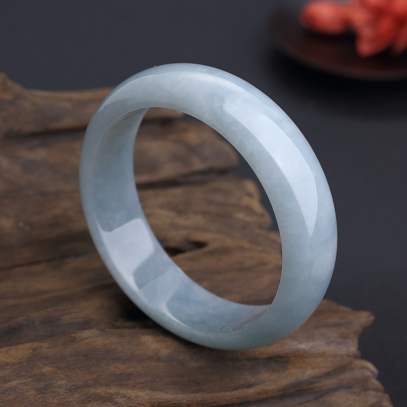 60.5#糯种淡绿翡翠手镯 - 红掌柜