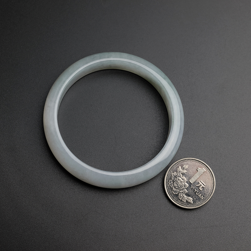 糯种翡翠手镯-红掌柜