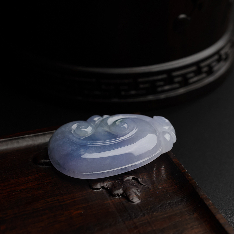 糯种翡翠如意吊坠-红掌柜