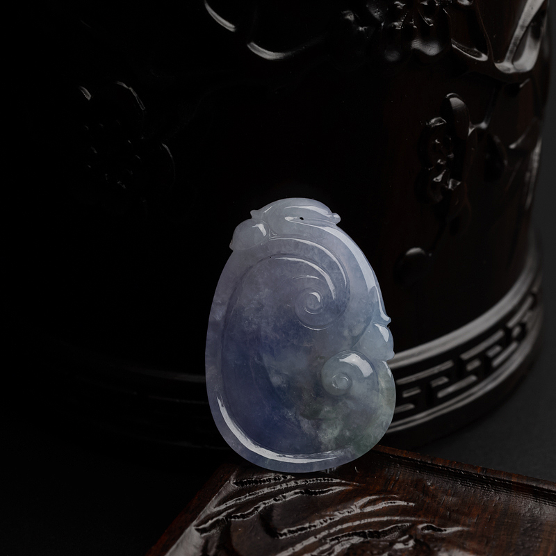 糯种春带彩翡翠如意-红掌柜