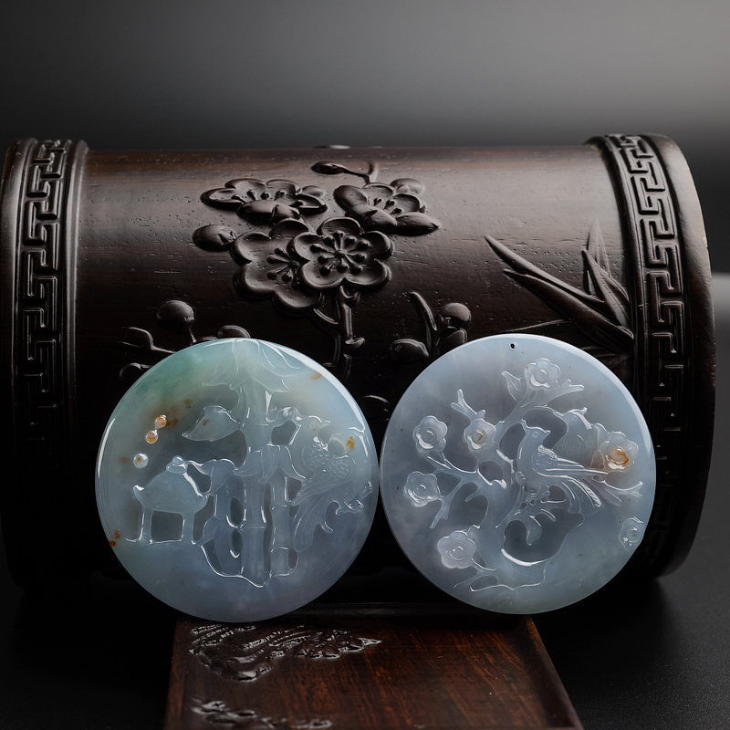 糯种浅绿飘黄翡翡翠竹报平安-红掌柜