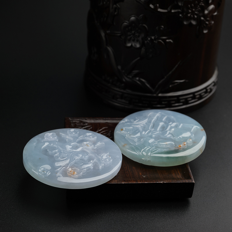 飘黄翡翡翠竹报平安-红掌柜