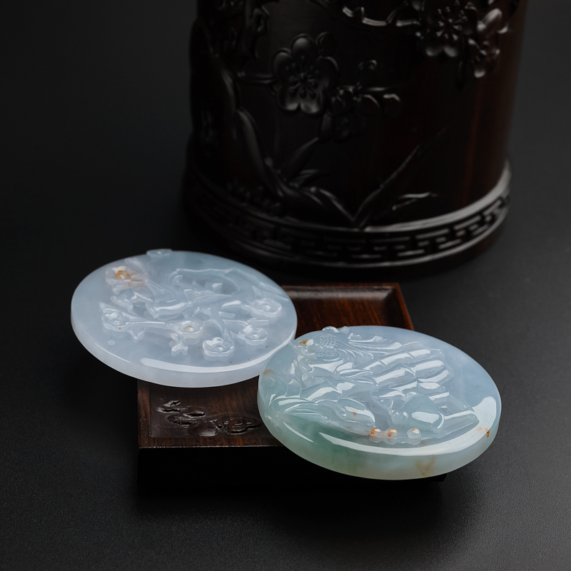 糯种翡翠竹报平安-红掌柜