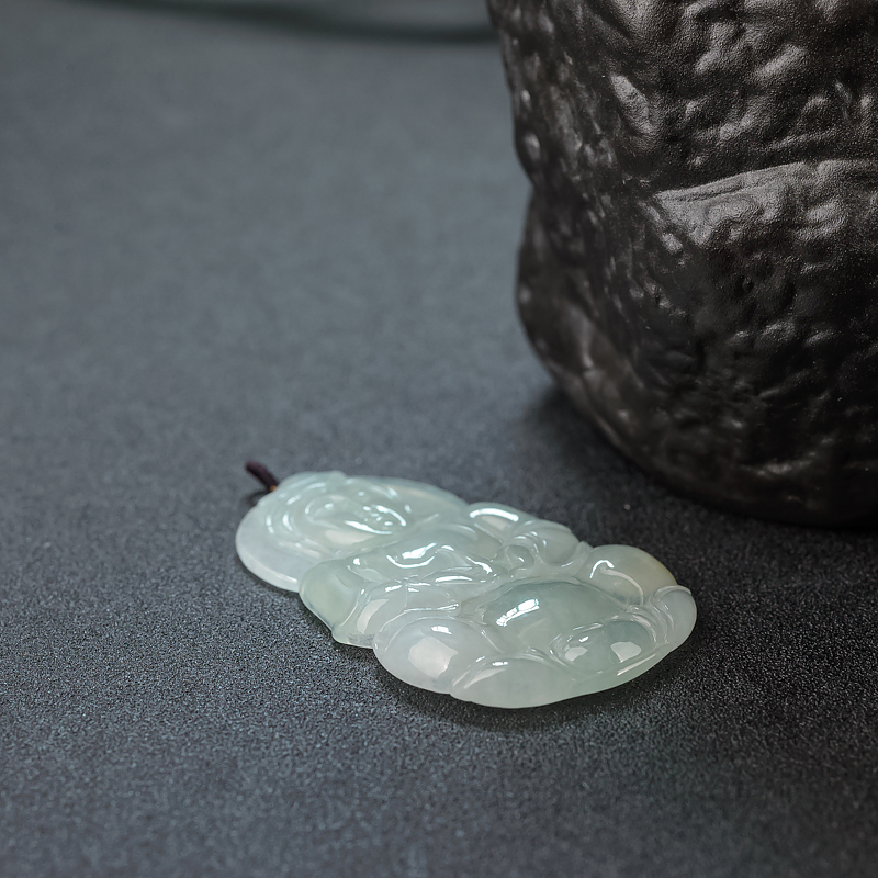 糯种浅绿翡翠观音-红掌柜