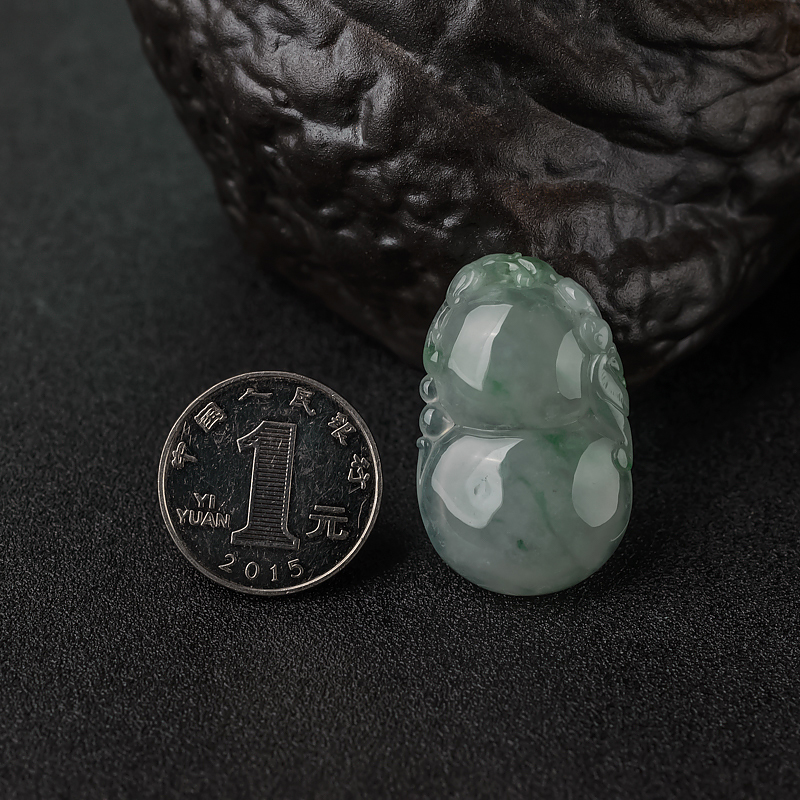 糯种飘翠翡翠葫芦吊坠-红掌柜