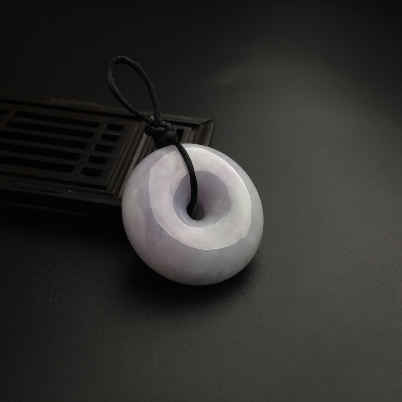 天然糯种紫罗兰平安扣吊坠-红掌柜