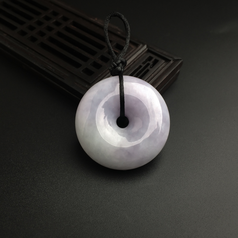 缅甸天然紫罗兰平安扣吊坠-红掌柜