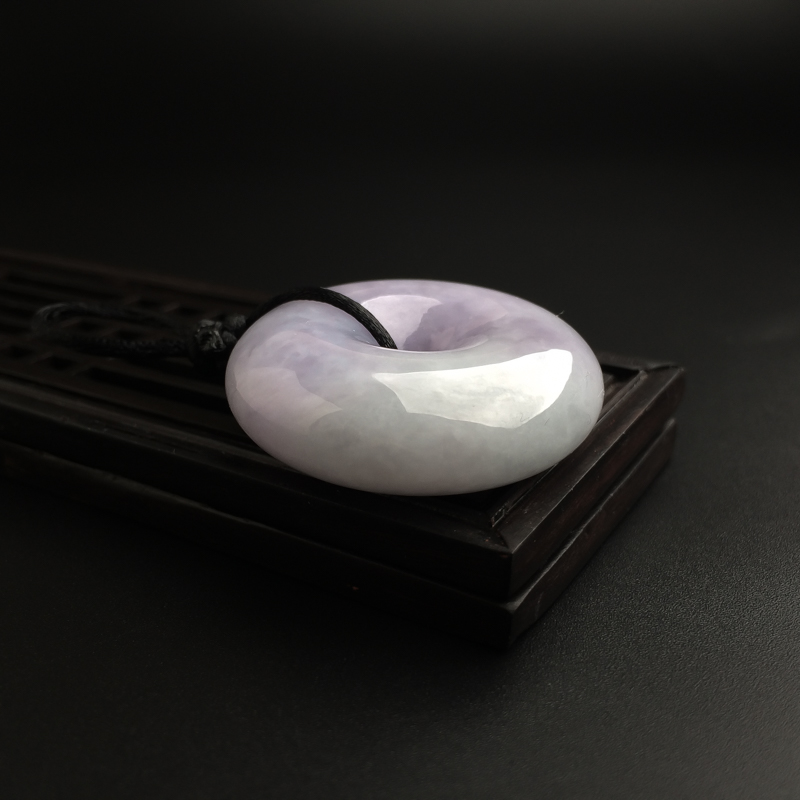 缅甸天然糯种平安扣吊坠-红掌柜