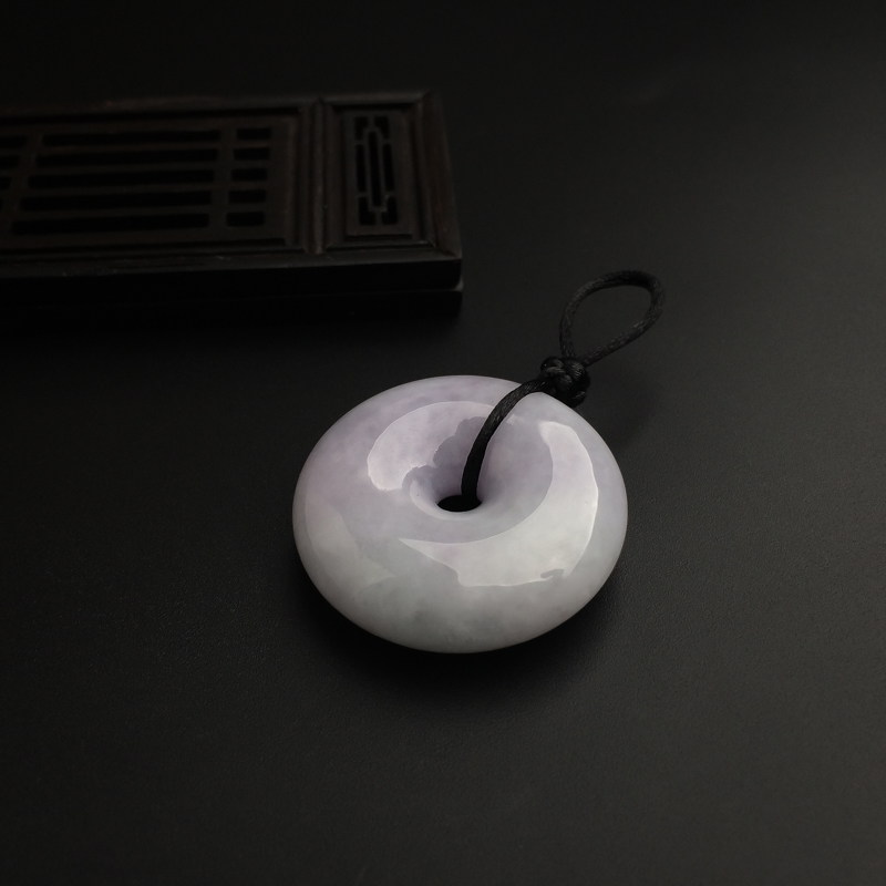 缅甸天然糯种紫罗兰吊坠-红掌柜