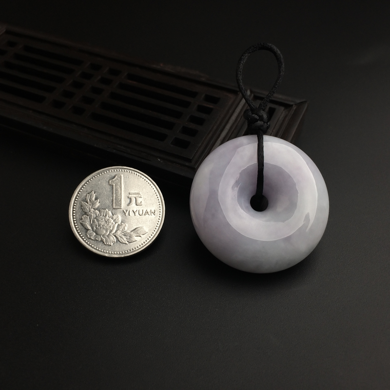 糯种紫罗兰平安扣吊坠-红掌柜