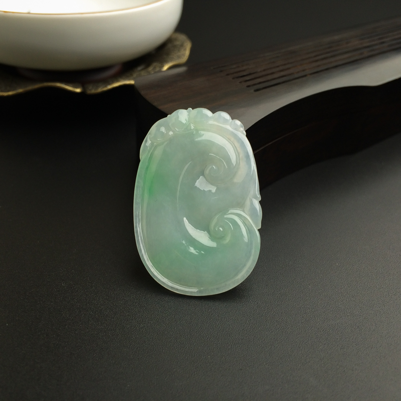 翡翠如意吊坠-红掌柜