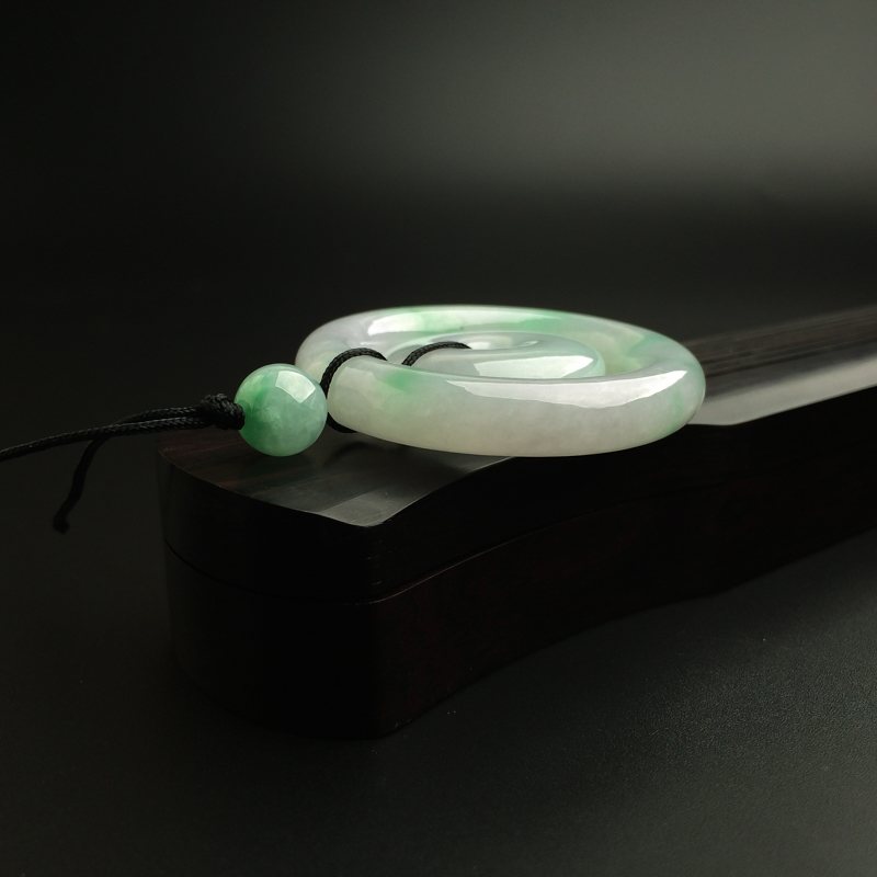 天然翡翠平安扣吊坠-红掌柜