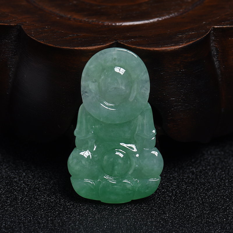 翡翠观音吊坠-红掌柜