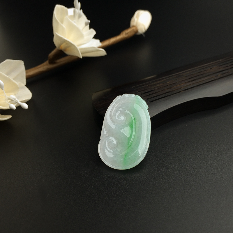 翡翠如意吊坠-红掌柜