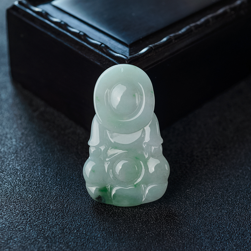 翡翠观音吊坠-红掌柜