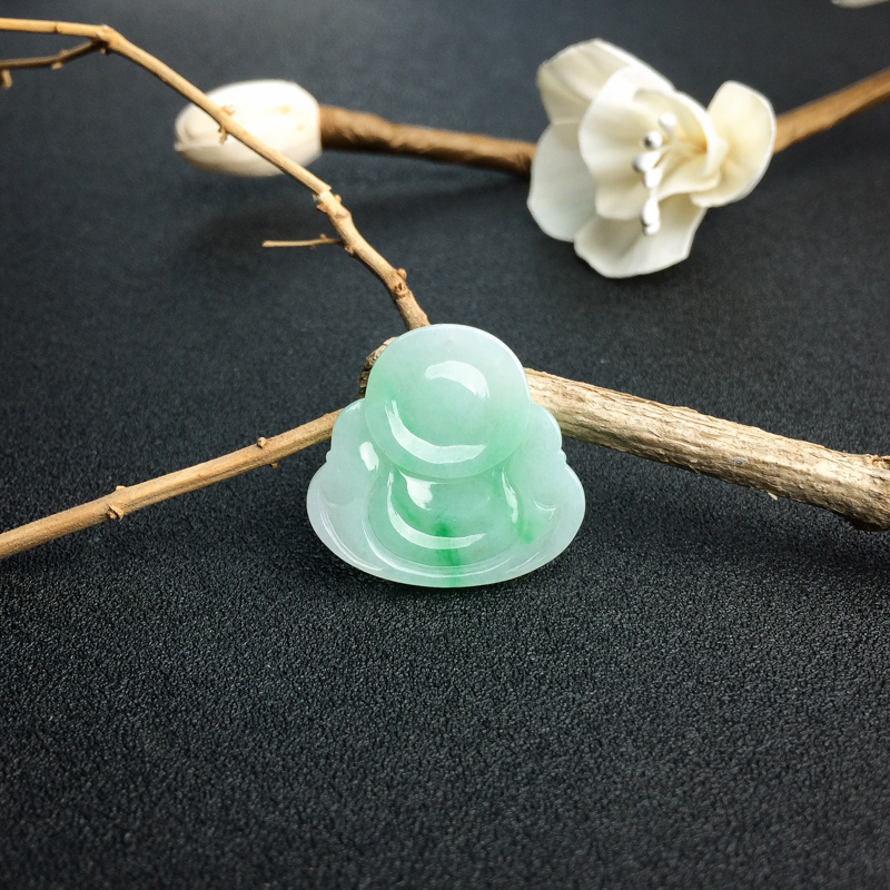 飘翠翡翠佛吊坠 - 红掌柜