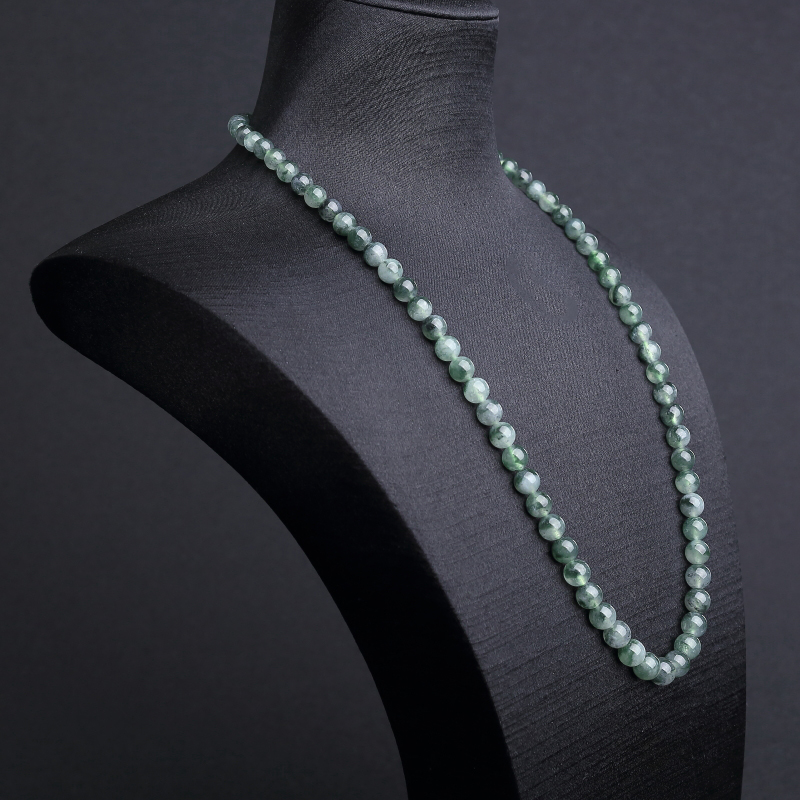 天然糯冰种飘花翡翠塔链 - 红掌柜