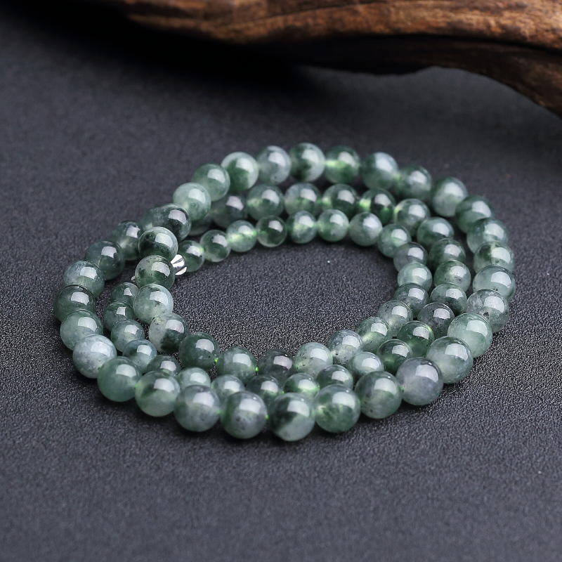 缅甸糯冰种飘花翡翠塔链 - 红掌柜