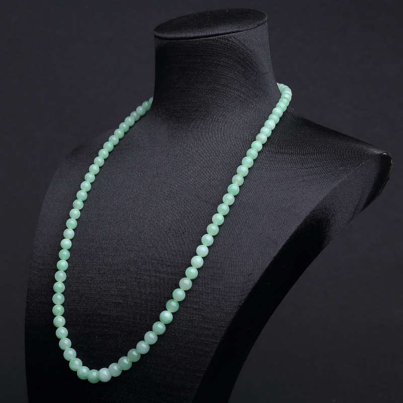 糯种浅绿翡翠塔链 - 红掌柜