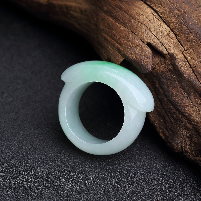 糯种飘翠翡翠戒指 - 红掌柜